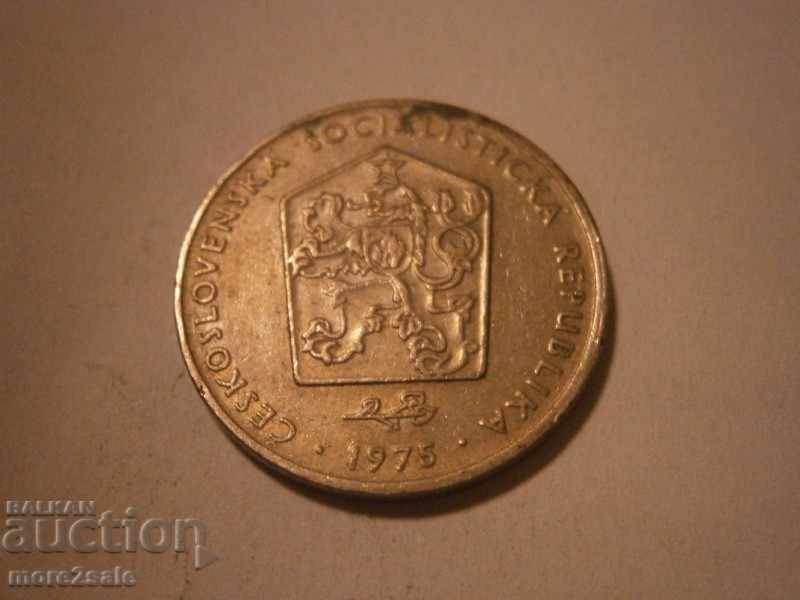 2 CRONES CHESHLOVAKIA 1975 THE COIN / 2 with price 0.35 BGN | € 0.18