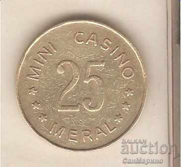 Жетон  Casino Meral 25