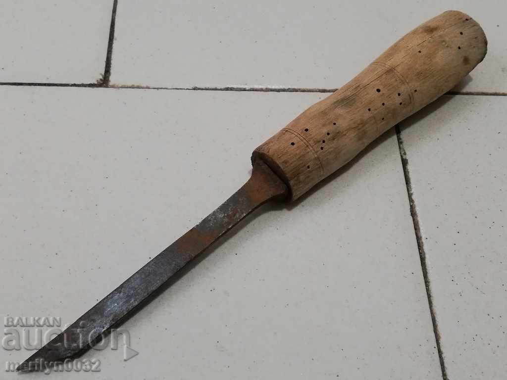 An old branded chisel woodworking tool