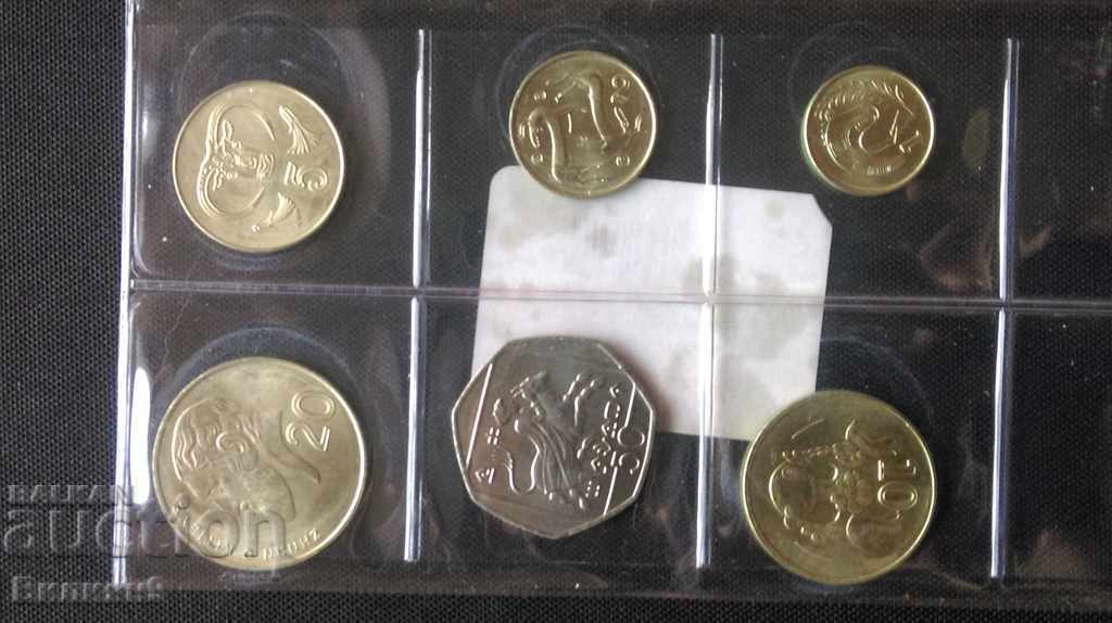 Σετ νομισμάτων αλλαγής Cyprus 2004 Unc