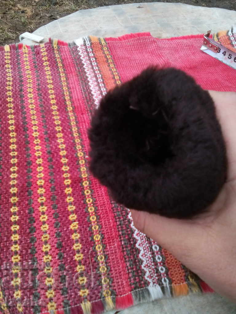 Old children's leather gloves - 6