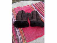 Old children's leather gloves