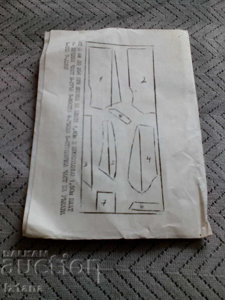 Delivery of Guide to making a garment Delivery of Guide to making a garment