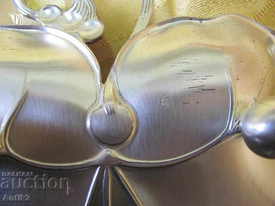 Auction Old metal bowl, bonfire, WMF, marked Auction Old metal bowl, bonfire, WMF, marked