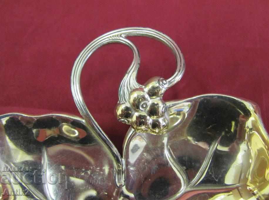 Old metal bowl, bonfire, WMF, marked - 5 Old metal bowl, bonfire, WMF, marked - 5