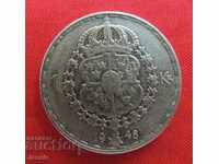 1 coroană Suedia 1948 argint