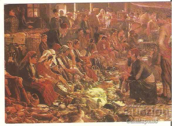 Postcard Bulgaria Plovdiv Ethnographic market in Plovdiv *
