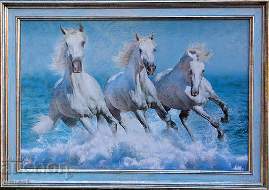 White horses, painting