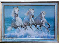 White horses, painting