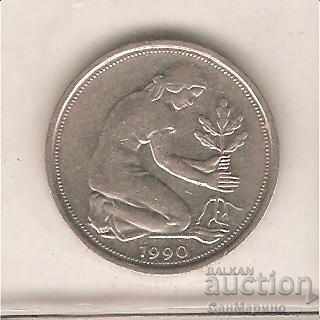 GFR 50 pfennig 1990 A with price 0.90 BGN | € 0.46