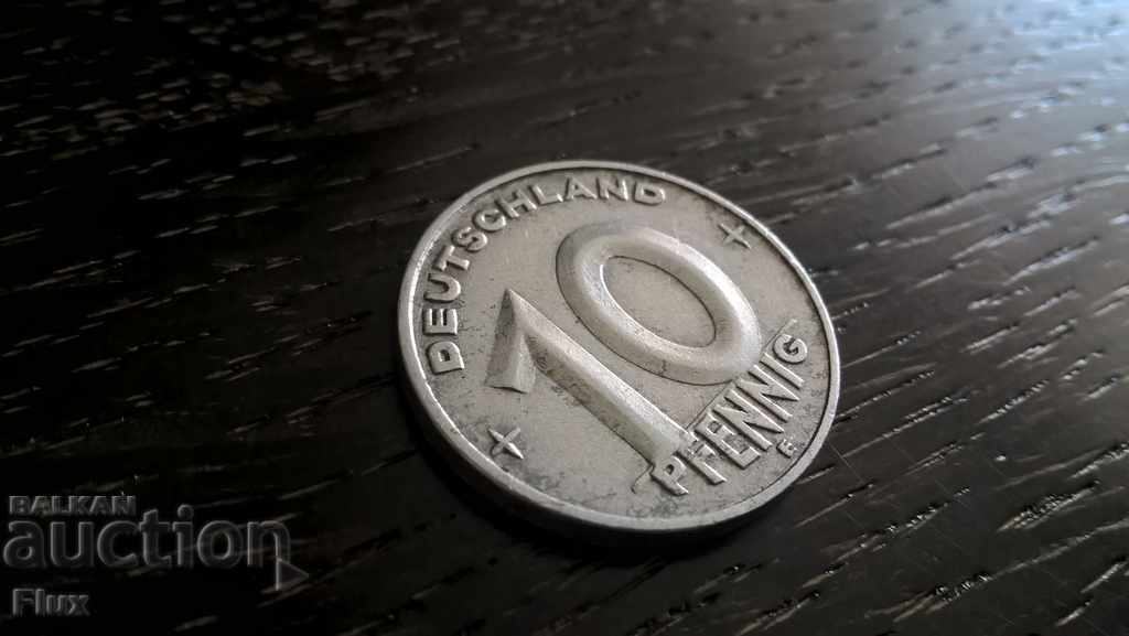 Coin - Germany - 10 pfennig 1952; series E