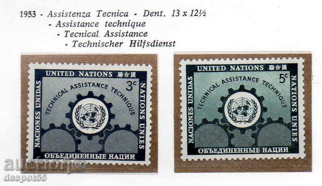 1953 UN-New York. Technical assistance to underdeveloped areas