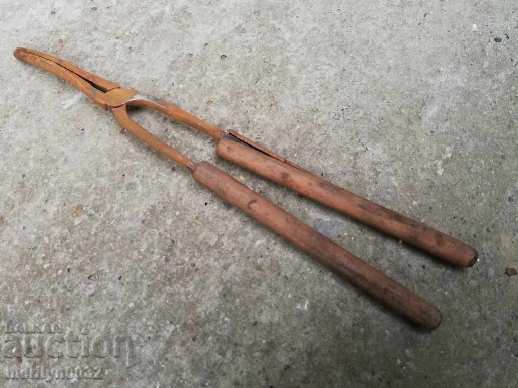 Auction Old medical pliers, wrought iron, instrument Auction Old medical pliers, wrought iron, instrument