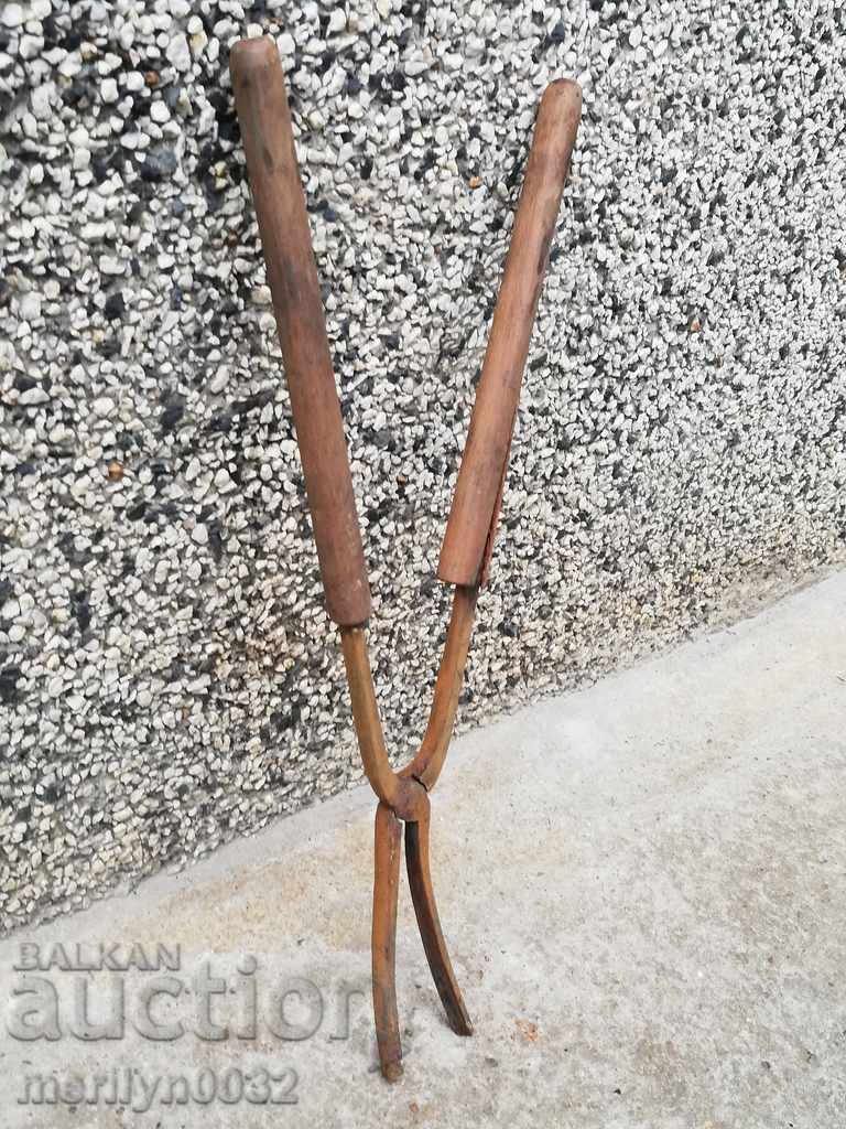 Стари медицински клещи, ковано желязо, инструмент