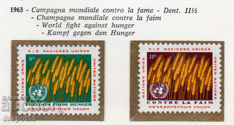1963. ΟΗΕ στη Νέα Υόρκη. Η παγκόσμια εκστρατεία κατά της πείνας.