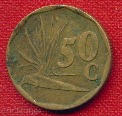 Νότια Αφρική 1995 -50 σεντ / ΣΕΝΤ Νότια Αφρική ΦΛΩΡΑ / C1534