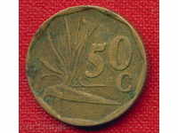 Νότια Αφρική 1995 -50 σεντ / ΣΕΝΤ Νότια Αφρική ΦΛΩΡΑ / C1534