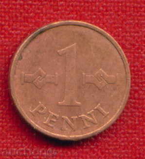 Финландия 1963 - 1 пени / PENNI Finland / C 976