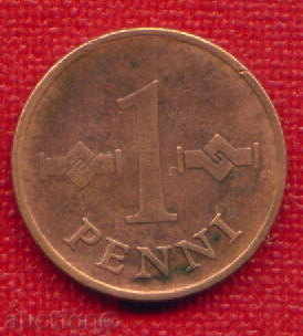 Финландия 1966 - 1 пени / PENNI Finland / C 816