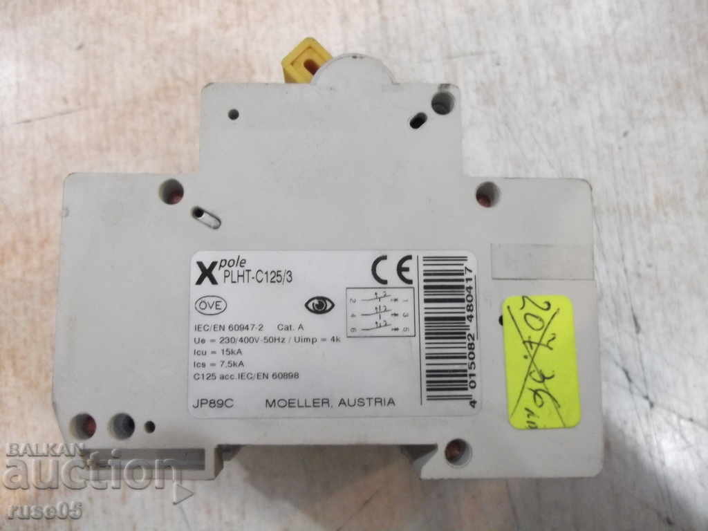 Circuit breaker "MOELLER - PLHT - C 125/3" with price 100.00 BGN | € 51.13 Circuit breaker "MOELLER - PLHT - C 125/3" with price 100.00 BGN | € 51.13
