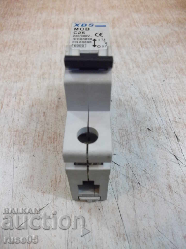 Automatic switch "XBS - MCB - C25" with price 8.00 BGN | € 4.09 Automatic switch "XBS - MCB - C25" with price 8.00 BGN | € 4.09