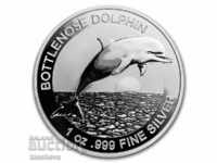 1 $ Dolphin Αυστραλία 1 ουγκιά ασήμι 2019