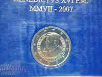 2 Euro 2007 Βατικανό "80 Genetliato Di Benedetto XVI"