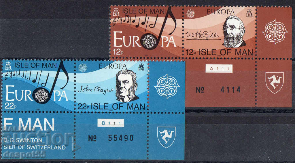 1985. Isle of Man (GB). European Year of Music.