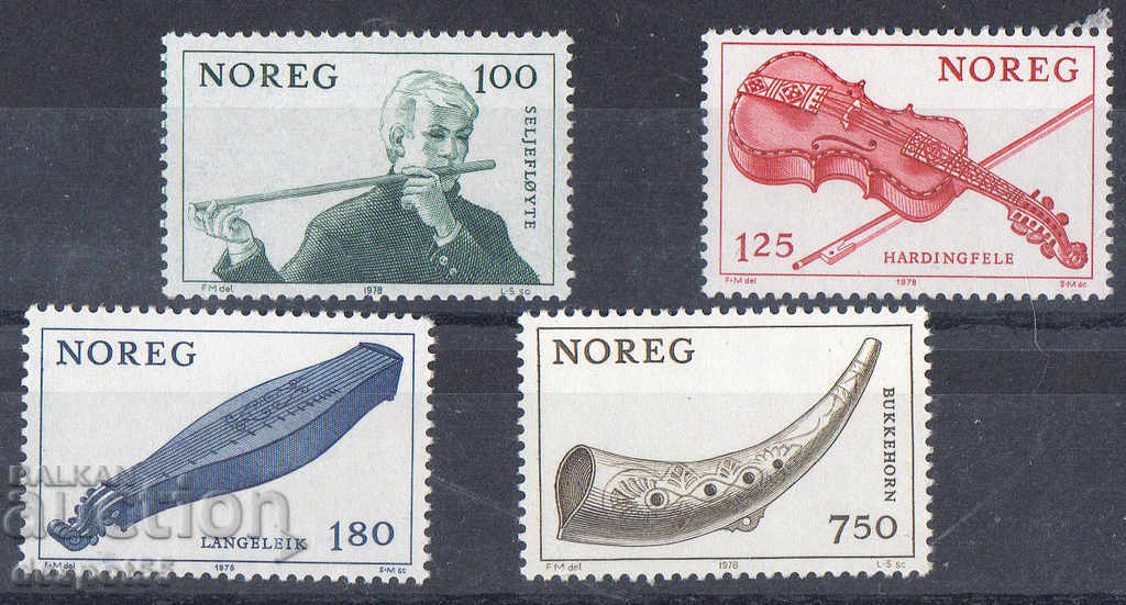 1978. Норвегия. Музикални инструменти.