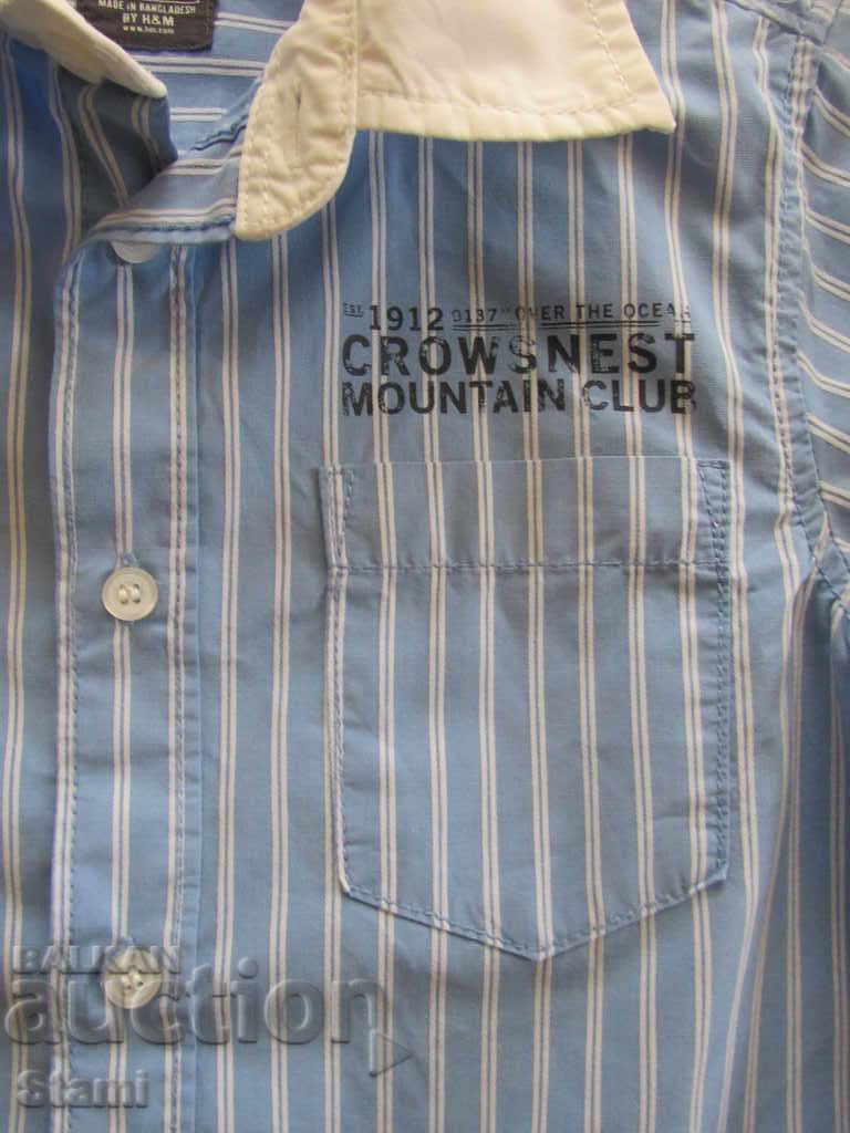 Blue long-sleeved shirt for a boy H&M size 122 with price 6.00 BGN | € 3.07 Blue long-sleeved shirt for a boy H&M size 122 with price 6.00 BGN | € 3.07