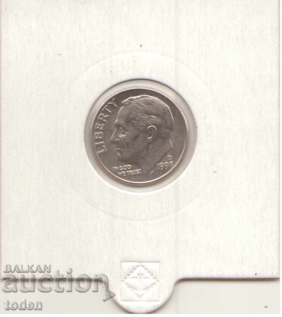 Δημοπρασία United States-1 Dime-1998 D-KM# 195a-Roosevelt Dime Δημοπρασία United States-1 Dime-1998 D-KM# 195a-Roosevelt Dime