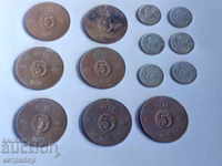5 and 10 yore Sweden lot 13 coins