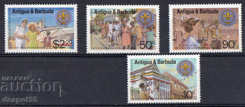 1982. Antigua și Barbuda. 75 de ani de la mișcarea Scout.