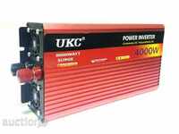 Висококачeствен инвертор за автомобил UKC 12V-220V, 4000W