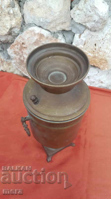 Стар месингов самовар-сувенир - 5 Стар месингов самовар-сувенир - 5