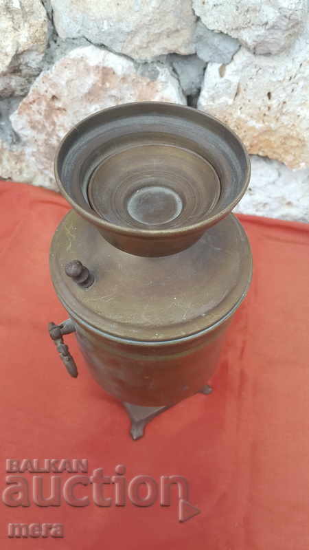 Стар месингов самовар-сувенир - 7 Стар месингов самовар-сувенир - 7