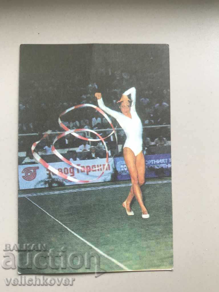 24805 calendars Levski Spartak gymnastics 1985 Sports Тото