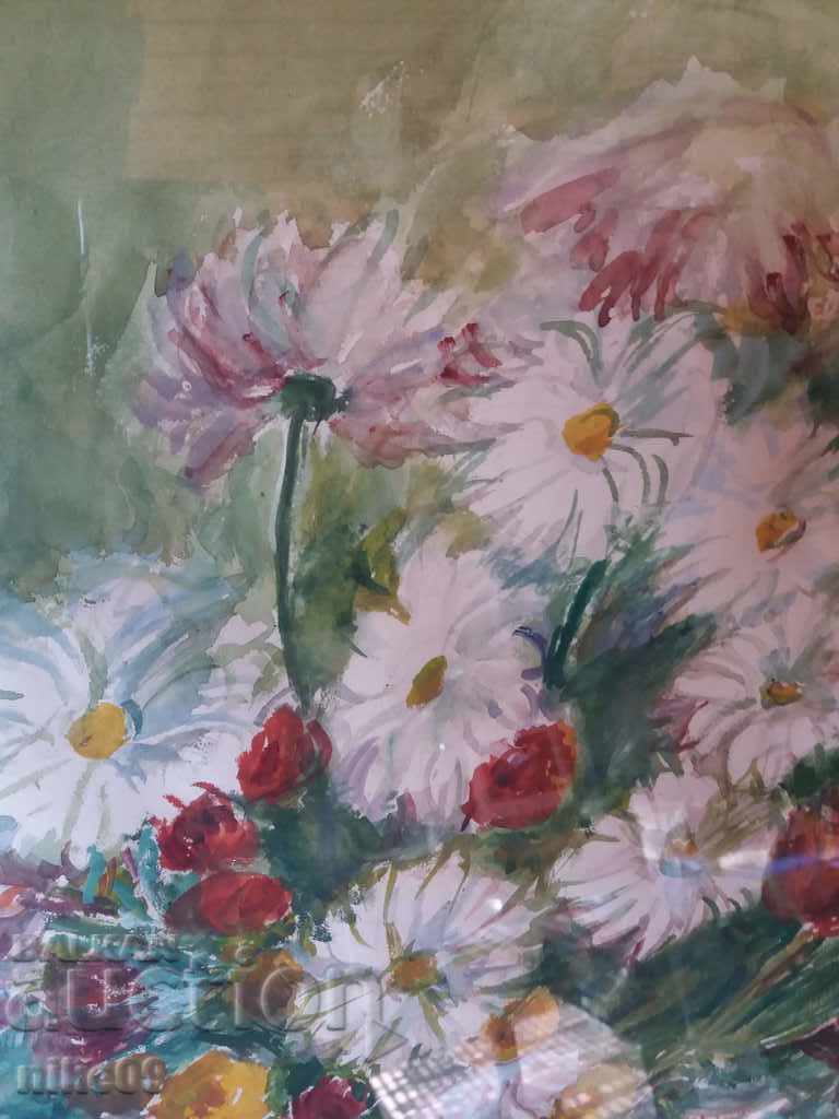 Lyuba Palikarova old painting mixed technique 1975. - 5 Lyuba Palikarova old painting mixed technique 1975. - 5