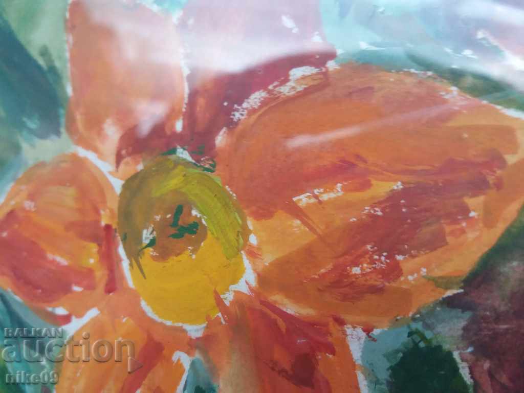 Lyuba Palikarova old painting mixed technique 1975. - 6 Lyuba Palikarova old painting mixed technique 1975. - 6