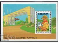 1988. Grenada. Scout Jamboree - Australia. Block.