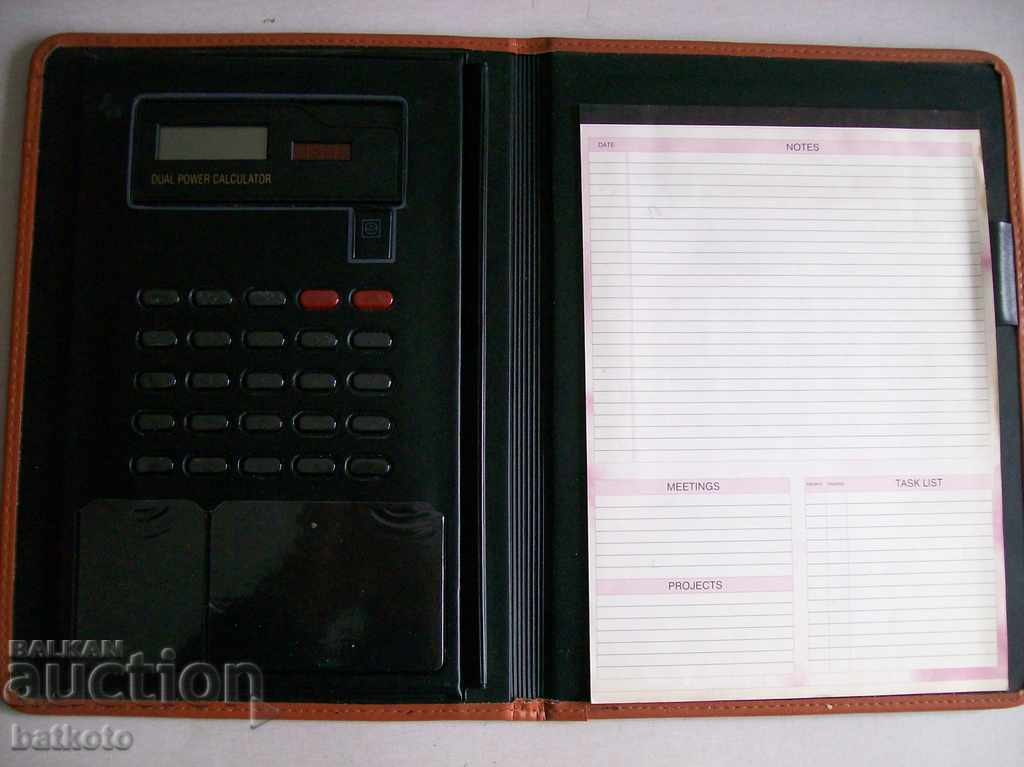 A very nice, big, luxurious folder with a calculator with price 5.00 BGN | € 2.56 A very nice, big, luxurious folder with a calculator with price 5.00 BGN | € 2.56