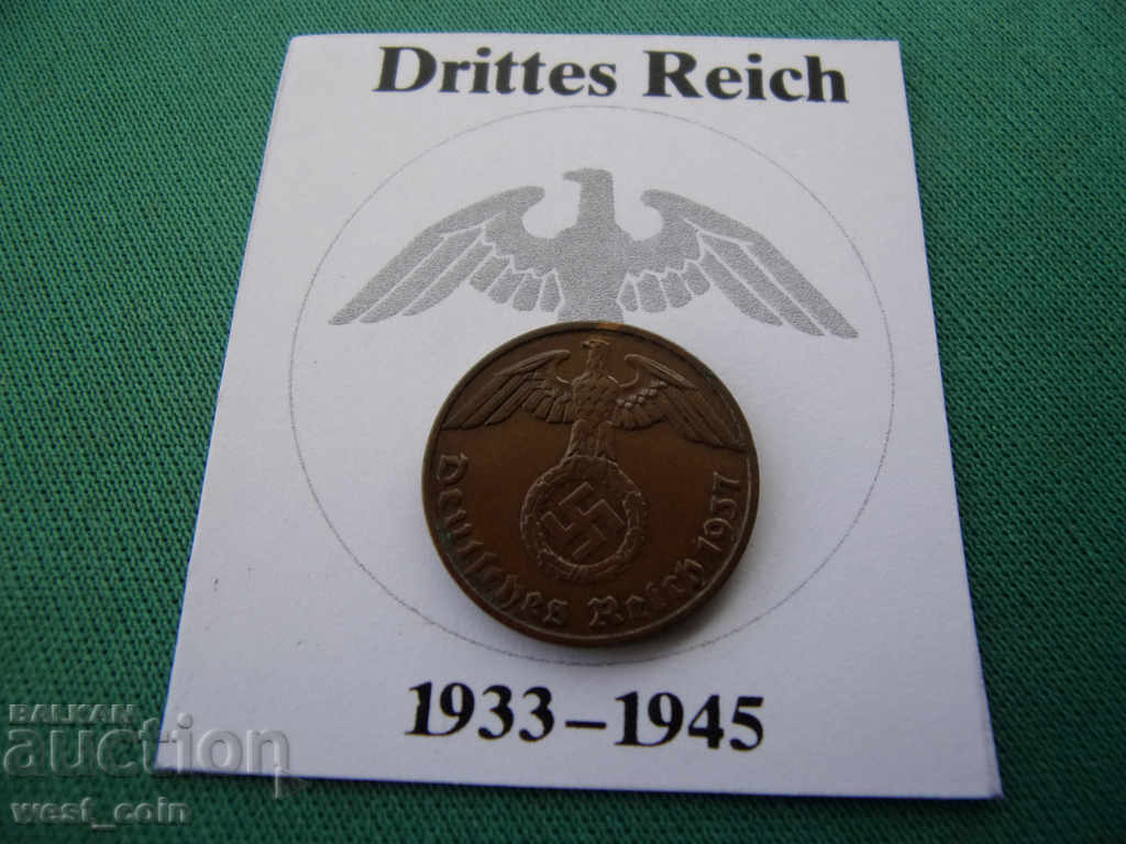 Germany III Reich 1 Pfennig 1937 A Berlin UNC