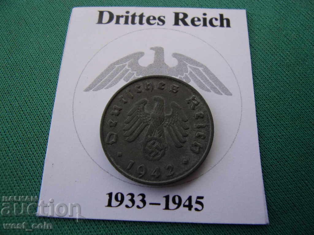 Germania III Reich 10 Pfennig 1942 A Berlin UNC