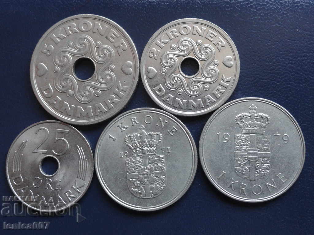 Denmark - Lot coins (5 pieces) with price 6.00 BGN | € 3.07 Denmark - Lot coins (5 pieces) with price 6.00 BGN | € 3.07