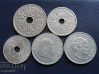 Дания - Лот монети (5 броя)