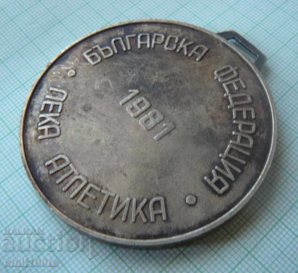 Medal Bulgarian Ladies' Athletics Federation 1981 - 6 Medal Bulgarian Ladies' Athletics Federation 1981 - 6