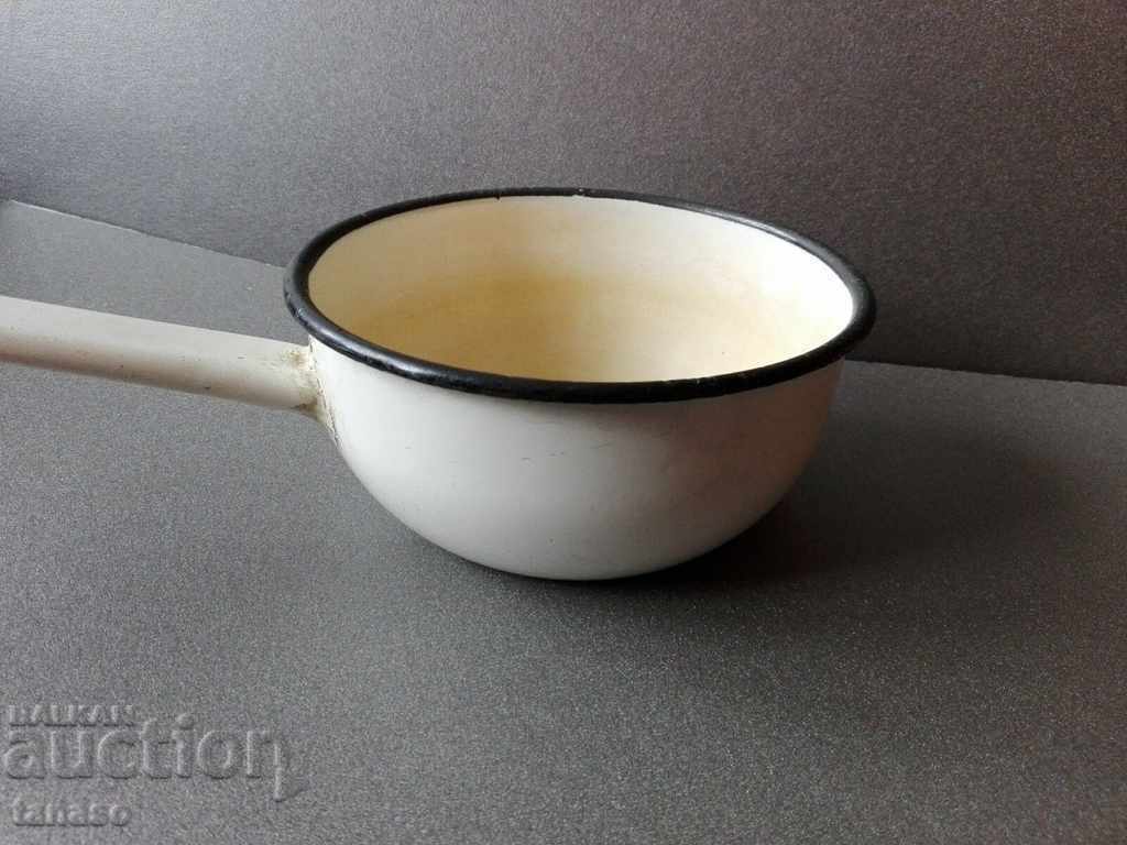 Стара съветска емайлирана касерола, млековарка, канче(8.3) - 6 Стара съветска емайлирана касерола, млековарка, канче(8.3) - 6