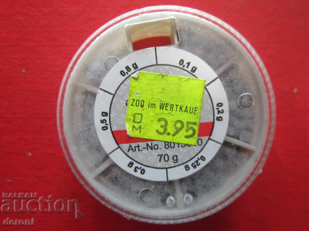 German Box Box with fishing weights with price 10.00 BGN | € 5.11 German Box Box with fishing weights with price 10.00 BGN | € 5.11