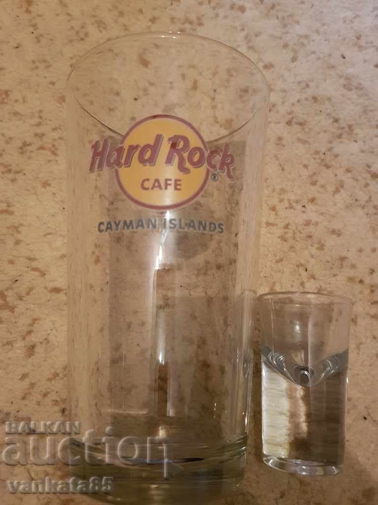 A large glass of Hard Rock Cafe Cayman Islands new