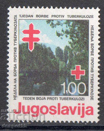 1980. Γιουγκοσλαβία. Ερυθρός Σταυρός - Εβδομάδα Φυματίωσης.
